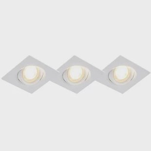 QAZQA Set van 3 inbouwspots wit incl. LED 3-staps dimbaar - Miu