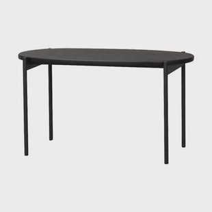 Rowico Home Skye Ovale Houten Salontafel 80 cm - Zwart