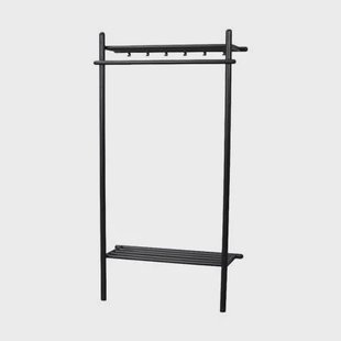 Rowico Home Milford eikenhouten kledingrek zwart - 91 x 181 cm