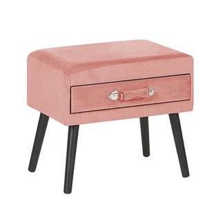 Beliani - EUROSTAR - Nachtkastje - Roze - Corduroy