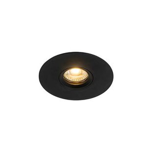 QAZQA Moderne inbouwspot zwart GU10 50mm - Buco QAZQA Moderne inbouwspot zwart GU10 50mm - Buco