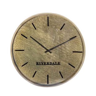 Riverdale - Wandklok Levy Rond - Ø50cm - goudprint - Goud