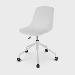Nolon Nout-Pip Bureaustoel Wit - Kunststof - Wit Onderstel
