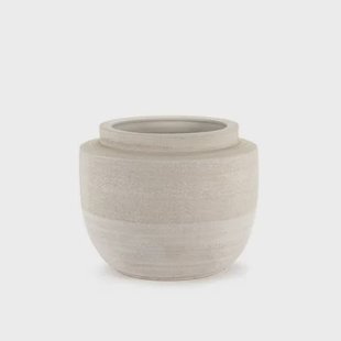 Serax Bloempot Volumes Beige-Wit D 44 cm H 36 cm Serax Bloempot Volumes Beige-Wit D 44 cm H 36 cm