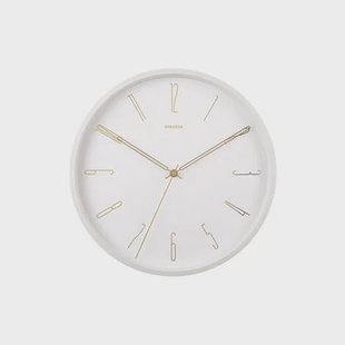Karlsson - Wall clock Belle Numbers metal white