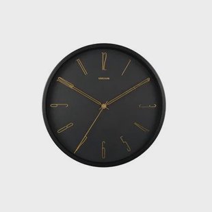 Karlsson - Wall clock Belle Numbers metal black