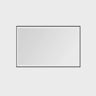 Vtw Living - Badkamerspiegel met Verwarming Zwarte Rand - 100 x 60 cm