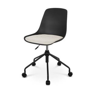 Nolon Nout-Liv Bureaustoel Zwart - Beige Kussen - Zwart Onderstel Nolon Nout-Liv Bureaustoel Zwart - Beige Kussen - Zwart Onderstel