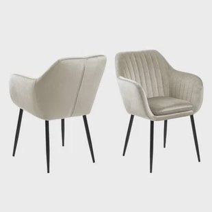 Giga Living - Eetkamerstoel - Zand - Stof - Zithoogte 49cm - Fiska Giga Living - Eetkamerstoel - Zand - Stof - Zithoogte 49cm - Fiska