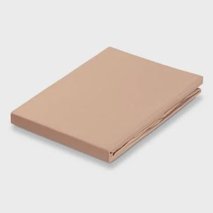 Satin Hoeslaken Praline | 140 x 200 cm | Beige | Bruin | Satijnkatoen