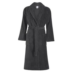 Prestige Badjas Dark Grey | L | Grijs | Katoen