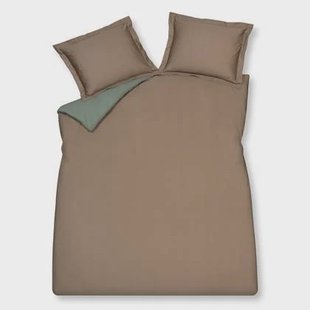 Dekbedovertrek Sparkles Sage Green | 140 x 200|220 cm | Groen | Oranje