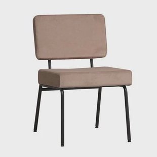 Bronx71 Velvet eetkamerstoel Espen taupe