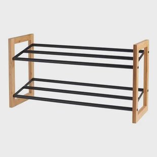 Lisomme Sten houten schoenenrek bamboe - 65.5 x 23 cm