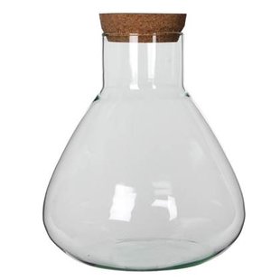 Mica Decorations Emily Voorraadpot Glas Transparant - 32 x ¯29,5 cm
