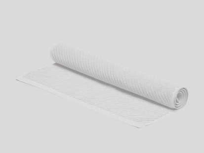 Yumeko Badmat pure white 52x81 100% biologisch en fairtrade katoen