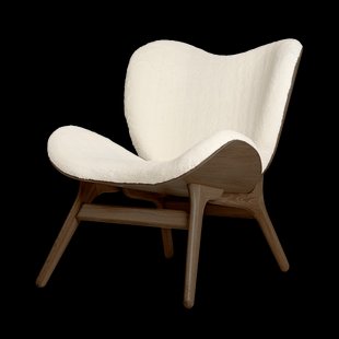 A Conversation Piece houten fauteuil donker eiken - Teddy White