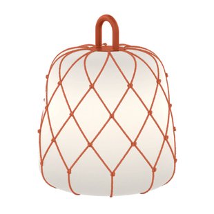 Wever & Ducré Lighting WEVER &amp; DUCRÉ kap Costa 2.0, oranje, touw, Ø 28 cm