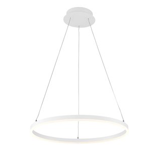 Arcchio LED hanglamp Albiona, wit, 1 ring, Ø 40 cm