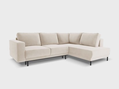 4-zits hoekslaapbank Caro velvet rechts | Micadoni Limited Edition