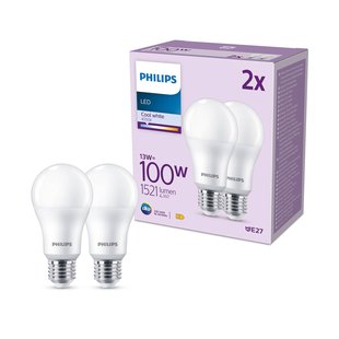 Philips LED lamp E27 13W 1.521lm 4.000K mat per 2