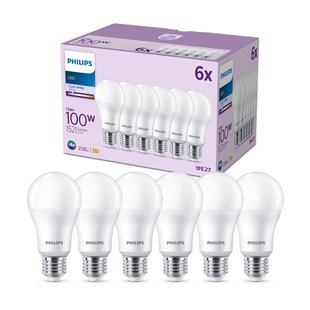 Philips LED lamp E27 13W 1.521lm 4.000K mat per 6 Philips LED lamp E27 13W 1.521lm 4.000K mat per 6