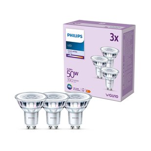 Philips LED lamp GU10 4,6W 390lm 840 helder 36° 3st