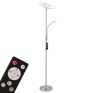 Briloner Agiled LED uplighter, nikkel, dimbaar, CCT, 32 W Briloner Agiled LED uplighter, nikkel, dimbaar, CCT, 32 W
