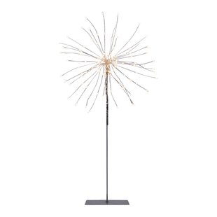 STAR TRADING LED sfeerlamp Firework 3D zilvergrijs hoogte 50cm