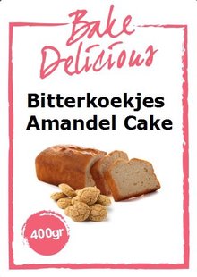 BakeDelicious - Bitterkoekjes Amandelcake - 400 gram