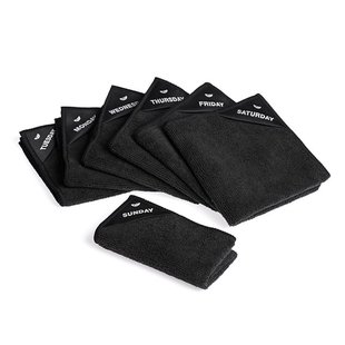 Klud - vaatdoekjes - set van 7 - zwart