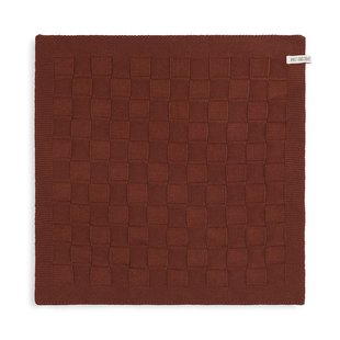 Knit Factory - gebreide keukendoek blok - roest