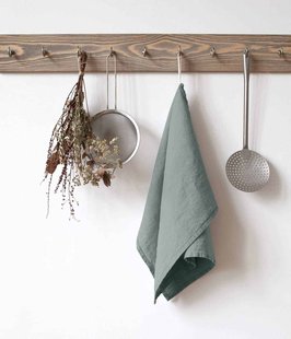 Linen Tales - linnen theedoek - green milieu - 45 x 65 cm