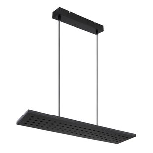 Globo LED hanglamp Dolores, mat zwart/zwart Globo LED hanglamp Dolores, mat zwart/zwart