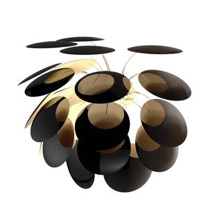 MARSET Discocó A wandlamp, zwart/goud