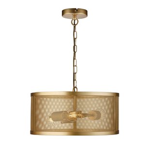 Searchlight Hanglamp Fishnet, goud Ø 45 cm