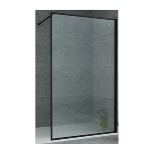 BWS Douchewand Redo 8mm | Glas | Mat Zwart | Inloopdouche (Alle maten)