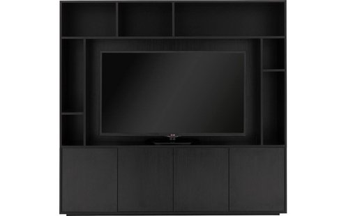 Goossens Basic Tv Meubel Madrid, 4 deuren 7 open vakken 1 tv paneel