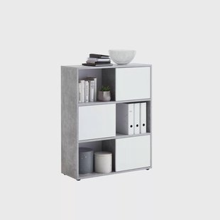 Vakkenkast Zenn Beton 90x33x109 cm Vakkenkast Zenn Beton 90x33x109 cm