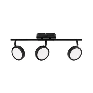 Lindby spot Neros, zwart, 3-lamps, 55 cm, CCT, ijzer