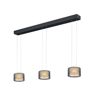 BANKAMP Grand Groove LED hanglamp, 3-lamps