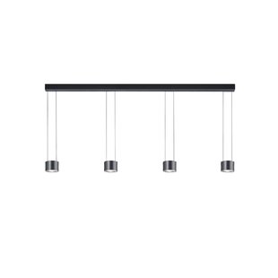 BANKAMP Impulse Flex LED hanglamp 4-lamps zwart