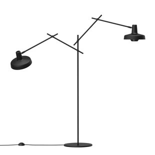 GRUPA Arigato vloerlamp, 2-lamps, zwart