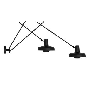 GRUPA Arigato wandlamp 2-lamps 90cm zwart