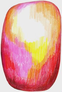 Moooi Carpets - Scribble Red Yellow - 200x300 cm Rond Vloerkleed