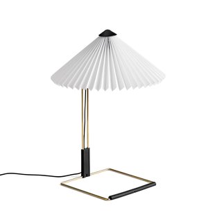 HAY Matin 300 LED tafellamp met plooi, wit