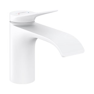 Wastafelmengkraan HansGrohe Vivenis Eengreeps 80 Zonder Afvoer Mat Wit Wastafelmengkraan HansGrohe Vivenis Eengreeps 80 Zonder Afvoer Mat Wit