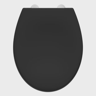 Toiletbril Schutte Lupos Softclose en Quick-Release Mat Zwart