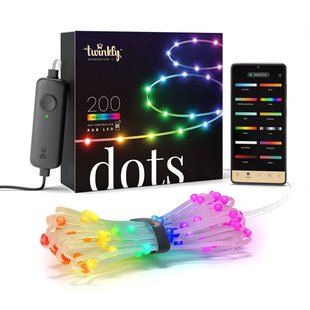 Twinkly Dots LED lichtketting RGB, transparant, IP44, 10m Twinkly Dots LED lichtketting RGB, transparant, IP44, 10m