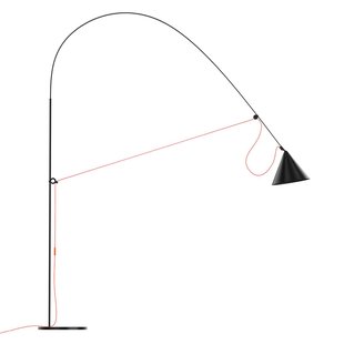 midgard AYNO XL vloerlamp zwart/oranje 3.000K